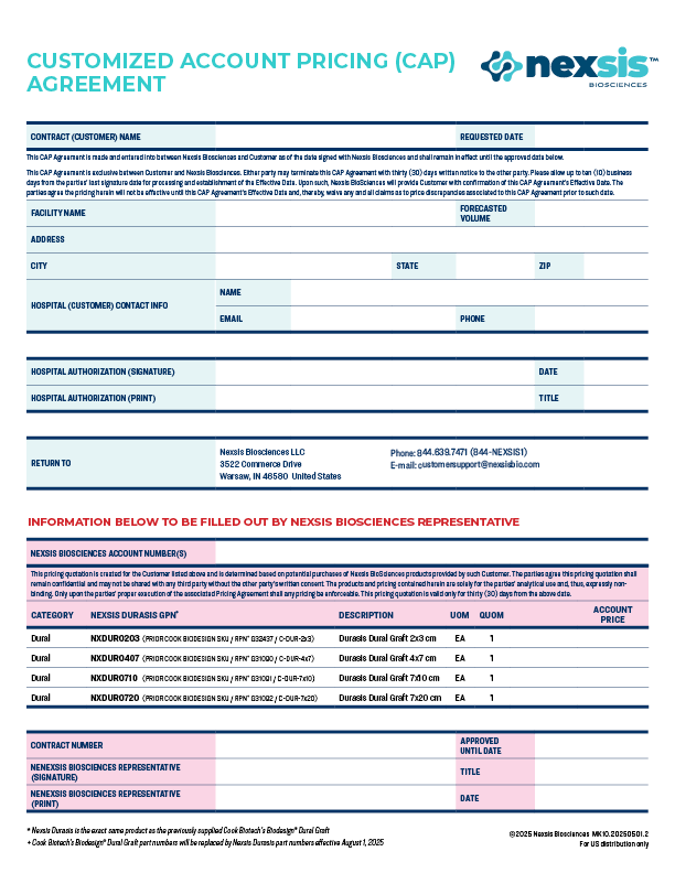 Nexsis Order Form
